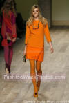 Orange outfit - Emilio Pucci Fashion Week Photos February 2007