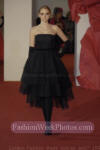 black dress and black gloves - Jasper Conran from London Fashion Week February 2007