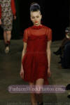Red Dress Peter Jensen Fashion Week Event London Fashion Week February 2007