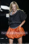 orange skirt at Just Cavalli from Camera Moda Milan Fashion Week February 2007